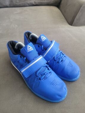 Reebok Lifter PR Men's Sneakers 10 Blue Lace-Up Weightlifting Shoes DV4588